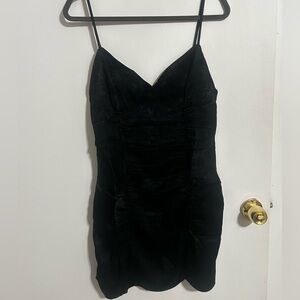 Elegant Black Spaghetti Strap Dress